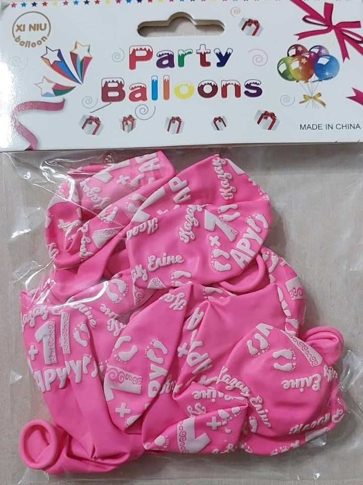 Its a GIRL Printed Rubber Balloons