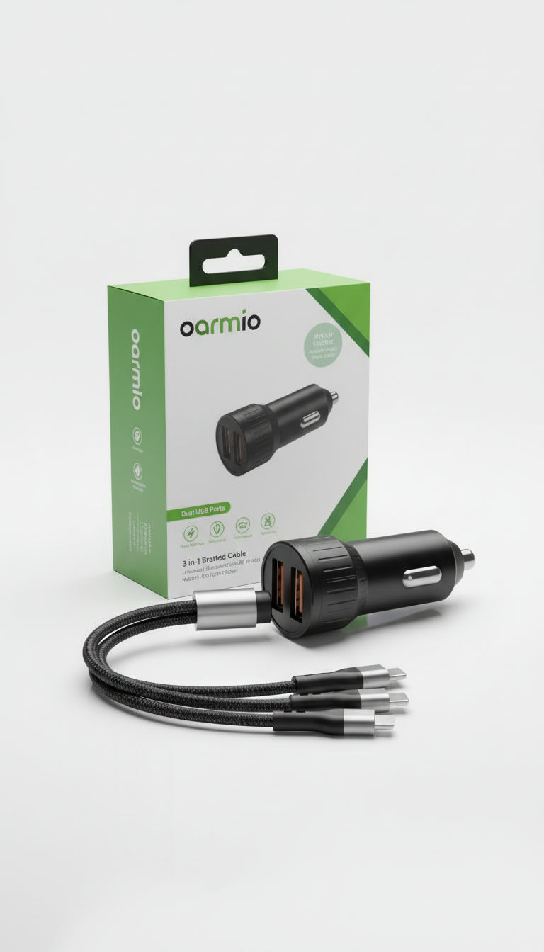 Oramic smart accessories dual usb car charger