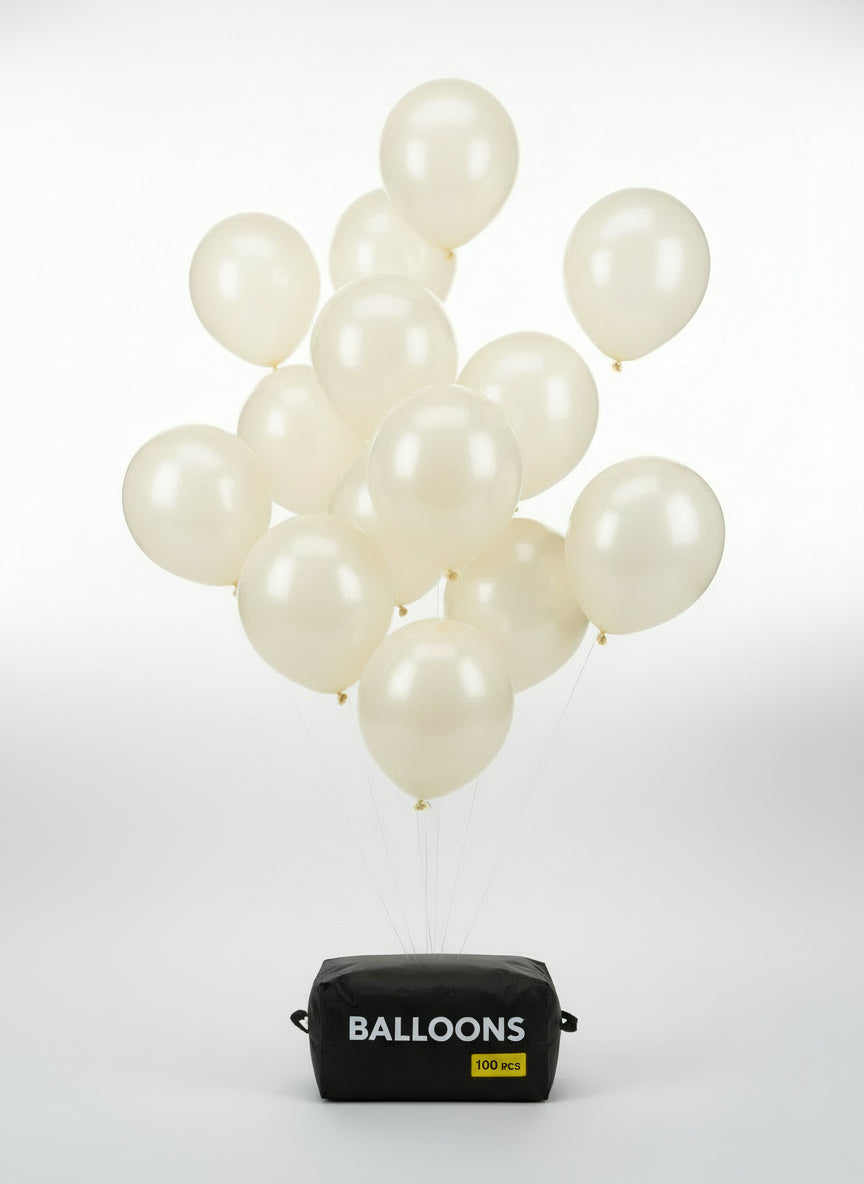 Balloons Decoration Wedding, Birthday Party, Party Occasion, 100pcs, White