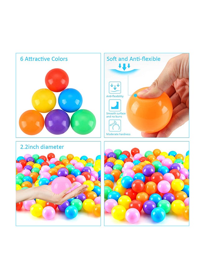 50-Piece Soft Crush-Proof Ocean Pit Toy Balls Multicolored Play Set for Toddlers