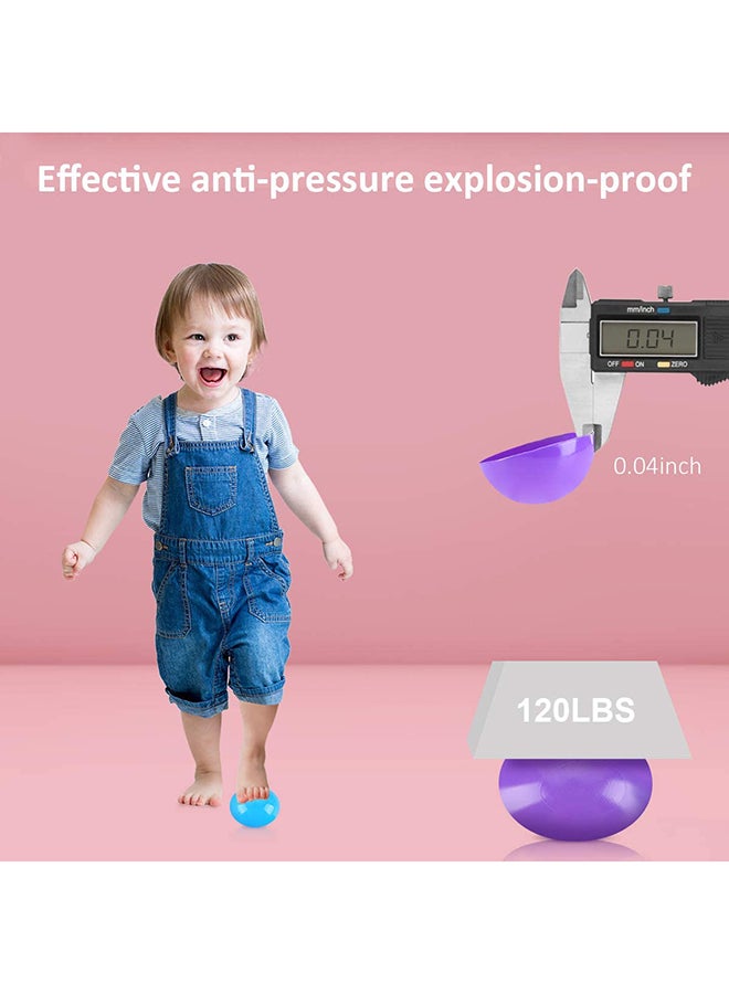 50-Piece Soft Crush-Proof Ocean Pit Toy Balls Multicolored Play Set for Toddlers