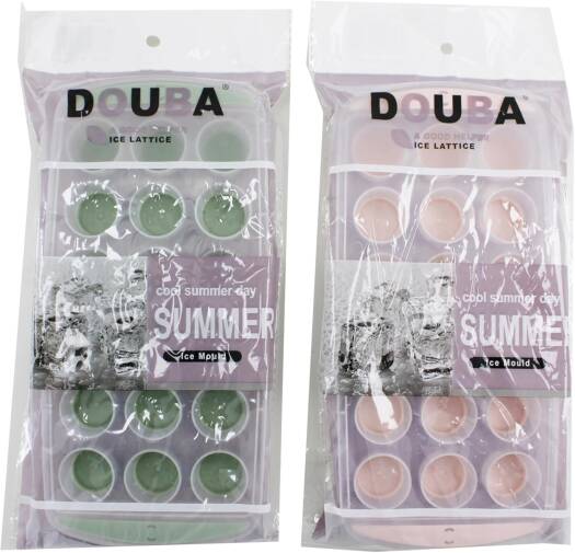 Ice Cube Tray with Lid and Bin - Round Ice Trays for Freezer with Lid - Ice Cube Trays for Freezer with Ice Container