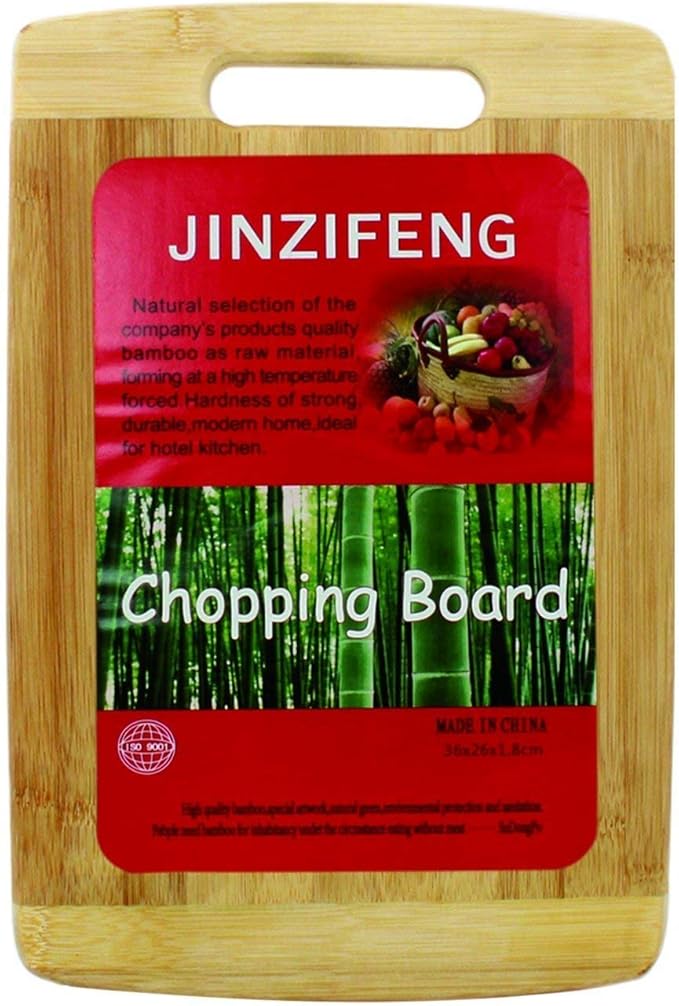 Jinzifeng Bamboo/Wooden Kitchen Chopping Cutting Board