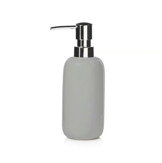 Grey bathroom soap dispenser
