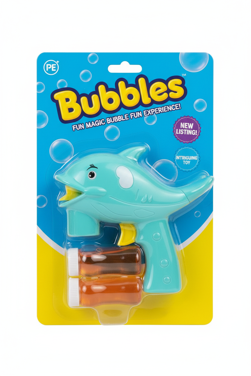 Dolphin from Deluxebase. Animal Bubble Blower Toy