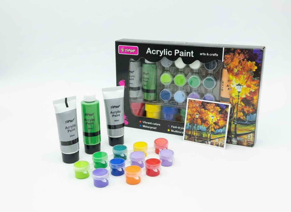 Generic Tiptop 12 Pieces  Acrylic Paint Set