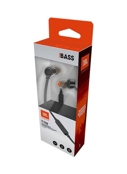 JBL Tune 110 Wired In-Ear Headphones: Deep Pure Bass, Tangle-Free Cable, Comfort Fit