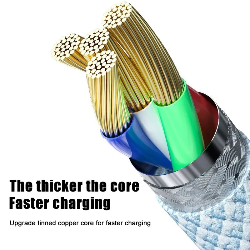 Original USB-C Cable For Apple iPhone 15 Pro Max PD 60W Fast Charging For Huawei Xiaomi Samsung Type C Weaving Cable Accessories