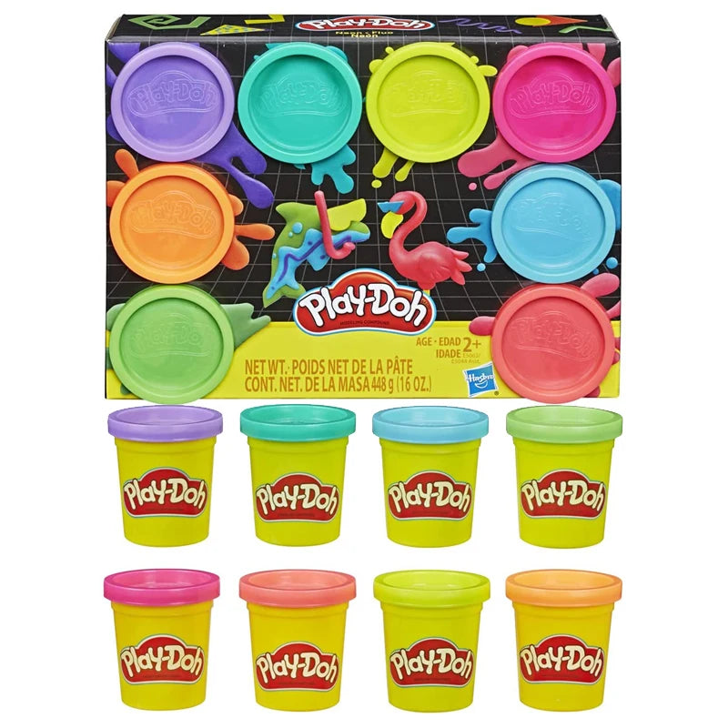 Original Hasbro Play-Doh Clay and Tools Set Kit Safe and Non-toxic Party Game Plasticene Education Toys School Gift for Children