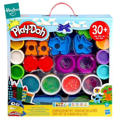 Original Hasbro Play-Doh Clay and Tools Set Kit Safe and Non-toxic Party Game Plasticene Education Toys School Gift for Children