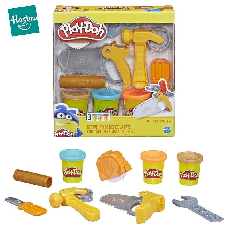 Original Hasbro Play-Doh Clay and Tools Set Kit Safe and Non-toxic Party Game Plasticene Education Toys School Gift for Children