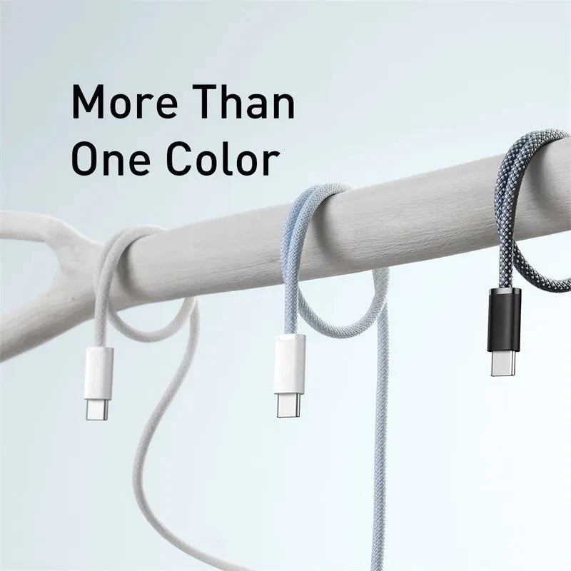 Original USB-C Cable For Apple iPhone 15 Pro Max PD 60W Fast Charging For Huawei Xiaomi Samsung Type C Weaving Cable Accessories