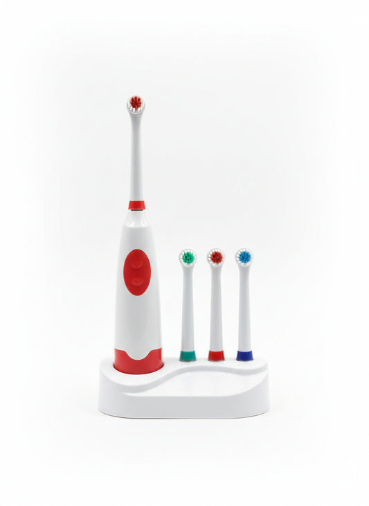 Electric Toothbrush with 3 Brush Heads Per Card Powerful Plaque