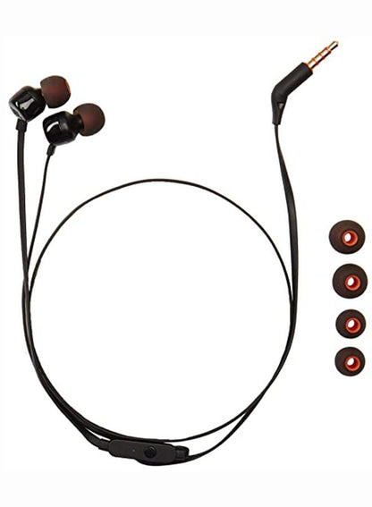 JBL Tune 110 Wired In-Ear Headphones: Deep Pure Bass, Tangle-Free Cable, Comfort Fit